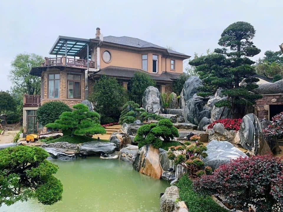 Thi công hòn non bộ phong thủy