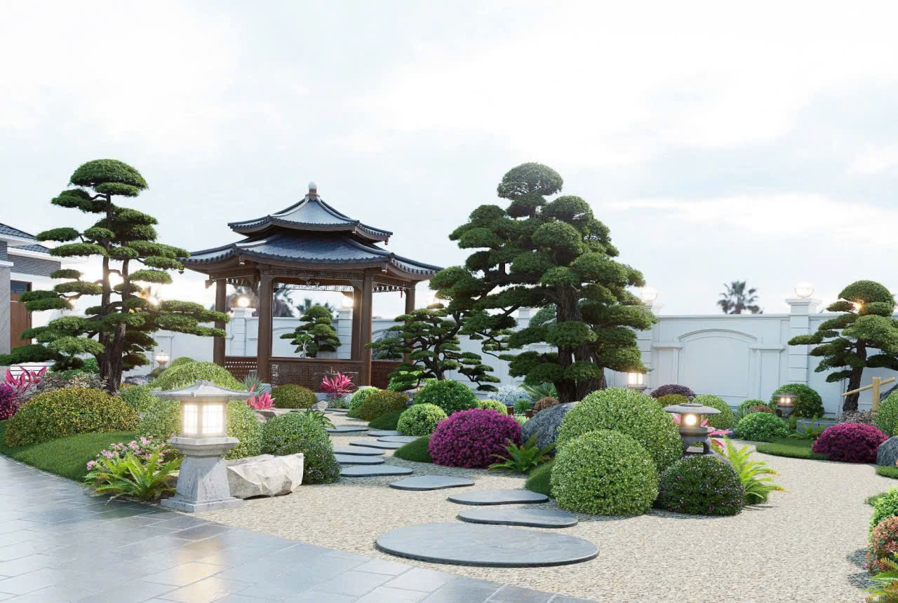 Hồ cá Koi cao cấp tại biệt thự Huế